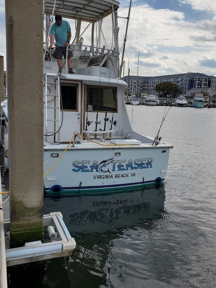 Sea Teaser at the dock getting cleaned up for the next trip.